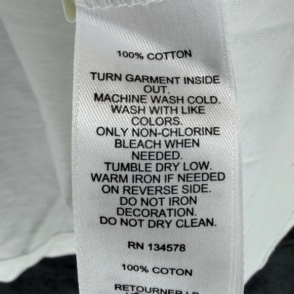 Vineyard Vines Long Sleeve T Shirt White Basketball Pocket Graphic Size S - Picture 11 of 13